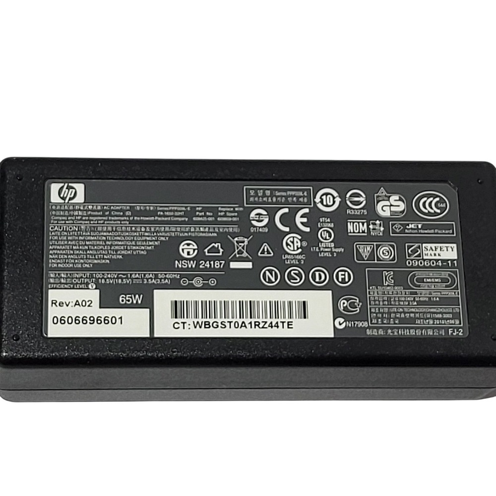 HP 65W AC‎ Power Adapter Laptop Charger NSW 24187 18.5V 3.5A 0606696601 Black